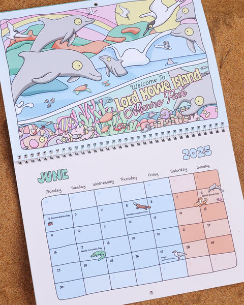 2025 Calendar + Wild Australia Book