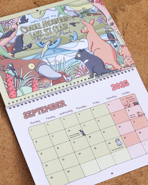 2025 Calendar + Wild Australia Book