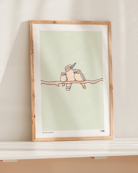 Create Your Own Kookaburra Family Print