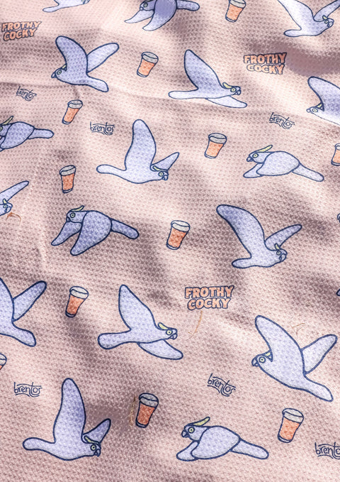 Frothy Cocky Jumbo Beach Towel